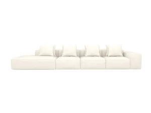 Riley Boucle Ivory Modular Sofa Left Terminal - 5 Seater by James Lane, a Sofas for sale on Style Sourcebook
