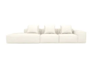 Riley Boucle Ivory Modular Sofa Left Terminal - 4 Seater by James Lane, a Sofas for sale on Style Sourcebook