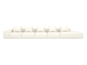 Riley Boucle Ivory Modular Sofa Right Terminal - 6 Seater by James Lane, a Sofas for sale on Style Sourcebook
