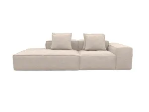 Riley Boucle Pumice Modular Sofa Left Terminal - 3 Seater by James Lane, a Sofas for sale on Style Sourcebook