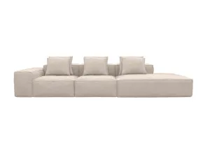Riley Boucle Pumice Modular Sofa Right Terminal - 4 Seater by James Lane, a Sofas for sale on Style Sourcebook