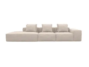 Riley Boucle Pumice Modular Sofa Left Terminal - 4 Seater by James Lane, a Sofas for sale on Style Sourcebook