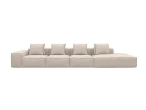 Riley Boucle Pumice Modular Sofa Right Terminal - 5 Seater by James Lane, a Sofas for sale on Style Sourcebook