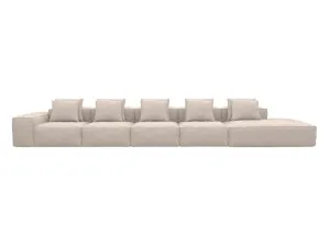 Riley Boucle Pumice Modular Sofa Right Terminal - 6 Seater by James Lane, a Sofas for sale on Style Sourcebook