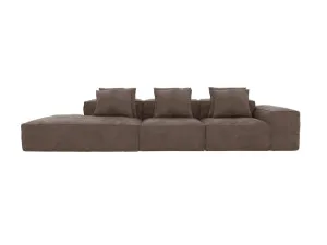 Riley Muse Mink Modular Sofa Left Terminal - 4 Seater by James Lane, a Sofas for sale on Style Sourcebook