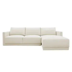 Haven Apt California Ivory Chaise Sofa Right Facing - 3 Seater by James Lane, a Sofas for sale on Style Sourcebook