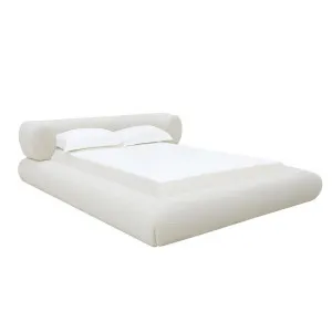 Frankie Bed Boucle Ivory King by James Lane, a Beds & Bed Frames for sale on Style Sourcebook