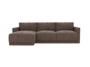 Haven Muse Mink Chaise Sofa Left Facing - 3 Seater by James Lane, a Sofas for sale on Style Sourcebook