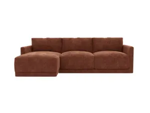 Haven Muse Rust Chaise Sofa Left Facing - 3 Seater by James Lane, a Sofas for sale on Style Sourcebook