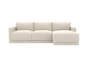 Haven Muse Flax Chaise Sofa Right Facing - 3 Seater by James Lane, a Sofas for sale on Style Sourcebook