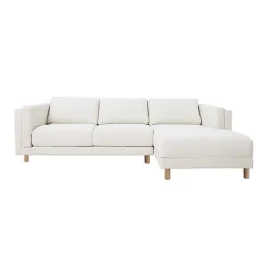 Hayes California Ivory Chaise Sofa Right Facing - 3 Seater by James Lane, a Sofas for sale on Style Sourcebook