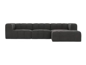 Lucello California Charcoal Modular Sofa with Ottoman - 3 Seater by James Lane, a Sofas for sale on Style Sourcebook