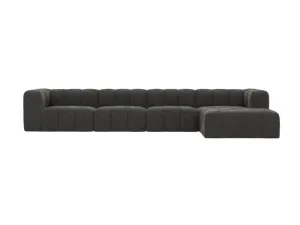 Lucello California Charcoal Modular Sofa with Ottoman - 4 Seater by James Lane, a Sofas for sale on Style Sourcebook