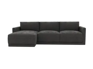 Haven Apt California Charcoal Chaise Sofa Left Facing - 3 Seater by James Lane, a Sofas for sale on Style Sourcebook