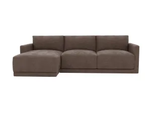 Haven Apt Muse Mink Chaise Sofa Left Facing - 3 Seater by James Lane, a Sofas for sale on Style Sourcebook