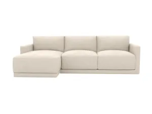Haven Apt Muse Flax Chaise Sofa Left Facing - 3 Seater by James Lane, a Sofas for sale on Style Sourcebook