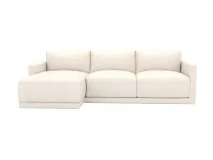 Haven Apt Noa Fog Chaise Sofa Left Facing - 3 Seater by James Lane, a Sofas for sale on Style Sourcebook