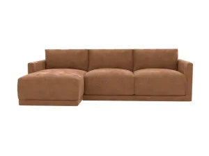 Haven Apt Tribute Chestnut Chaise Sofa Left Facing - 3 Seater by James Lane, a Sofas for sale on Style Sourcebook
