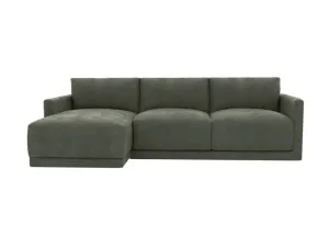 Haven Apt Tribute Dark Jade Chaise Sofa Left Facing - 3 Seater by James Lane, a Sofas for sale on Style Sourcebook