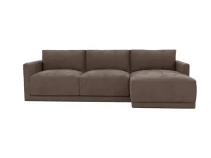 Haven Apt Muse Mink Chaise Sofa Right Facing - 3 Seater by James Lane, a Sofas for sale on Style Sourcebook
