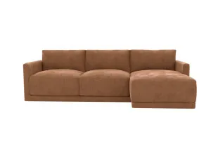 Haven Apt Tribute Chestnut Chaise Sofa Right Facing - 3 Seater by James Lane, a Sofas for sale on Style Sourcebook