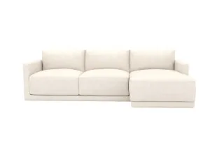 Haven Apt Noa Fog Chaise Sofa Right Facing - 3 Seater by James Lane, a Sofas for sale on Style Sourcebook