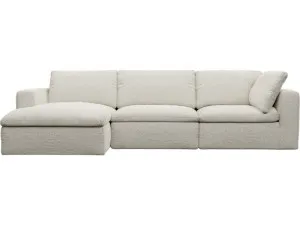 Cloud Deep Boucle Ivory Modular Chaise Sofa Left Facing - 3 Seater by James Lane, a Sofas for sale on Style Sourcebook