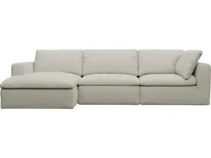 Cloud Deep California Ivory Modular Chaise Sofa Left Facing - 3 Seater by James Lane, a Sofas for sale on Style Sourcebook