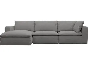 Cloud Deep California Slate Modular Chaise Sofa Left Facing - 3 Seater by James Lane, a Sofas for sale on Style Sourcebook