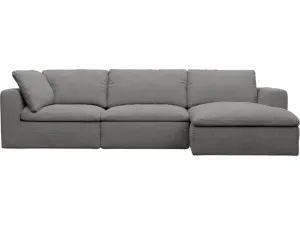 Cloud Deep California Slate Modular Chaise Sofa Right Facing - 3 Seater by James Lane, a Sofas for sale on Style Sourcebook