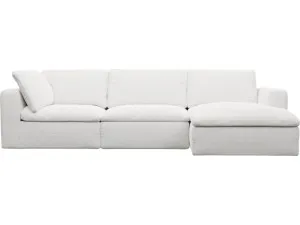 Cloud Deep Noa Fog Modular Chaise Sofa Right Facing - 3 Seater by James Lane, a Sofas for sale on Style Sourcebook