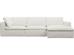 Cloud Deep Tribute Ice Modular Chaise Sofa Right Facing - 3 Seater by James Lane, a Sofas for sale on Style Sourcebook