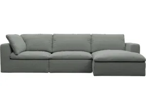 Cloud Deep Tribute Storm Modular Chaise Sofa Right Facing - 3 Seater by James Lane, a Sofas for sale on Style Sourcebook