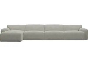 Copenhagen Toorak Pebble Chaise Sofa Left Facing - 4 Seater by James Lane, a Sofas for sale on Style Sourcebook