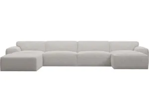 Copenhagen Avon Mineral Sofa - 5 seater U Shaped Modular with RAF Chaise by James Lane, a Sofas for sale on Style Sourcebook