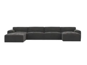 Copenhagen California Charcoal Sofa - 5 seater U Shaped Modular with RAF Chaise by James Lane, a Sofas for sale on Style Sourcebook