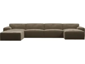 Copenhagen Tribute Walnut Sofa - 5 seater U Shaped Modular with RAF Chaise by James Lane, a Sofas for sale on Style Sourcebook
