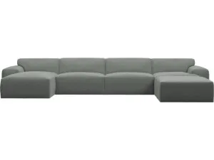 Copenhagen Tribute Storm Sofa - 5 seater U Shaped Modular with LAF Chaise by James Lane, a Sofas for sale on Style Sourcebook