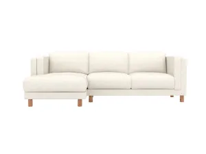 Hayes Boucle Ivory Chaise Sofa Left Facing - 3 Seater by James Lane, a Sofas for sale on Style Sourcebook
