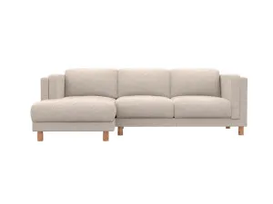 Hayes Boucle Pumice Chaise Sofa Left Facing - 3 Seater by James Lane, a Sofas for sale on Style Sourcebook