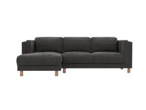 Hayes California Charcoal Chaise Sofa Left Facing - 3 Seater by James Lane, a Sofas for sale on Style Sourcebook