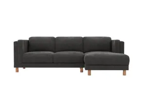 Hayes California Charcoal Chaise Sofa Right Facing - 3 Seater by James Lane, a Sofas for sale on Style Sourcebook