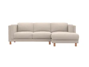 Hayes Boucle Pumice Chaise Sofa Right Facing - 3 Seater by James Lane, a Sofas for sale on Style Sourcebook
