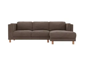 Hayes Muse Mink Chaise Sofa Right Facing - 3 Seater by James Lane, a Sofas for sale on Style Sourcebook
