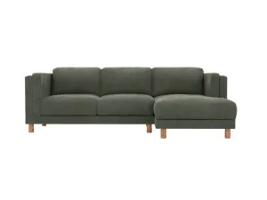 Hayes Tribute Dark Jade Chaise Sofa Right Facing - 3 Seater by James Lane, a Sofas for sale on Style Sourcebook