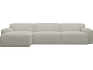 Copenhagen California Ivory Modular Chaise Sofa Left Facing - 3 Seater by James Lane, a Sofas for sale on Style Sourcebook