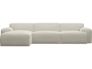 Copenhagen Muse Flax Modular Chaise Sofa Left Facing - 3 Seater by James Lane, a Sofas for sale on Style Sourcebook