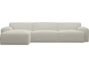 Copenhagen Toorak Pearl Modular Chaise Sofa Left Facing - 3 Seater by James Lane, a Sofas for sale on Style Sourcebook