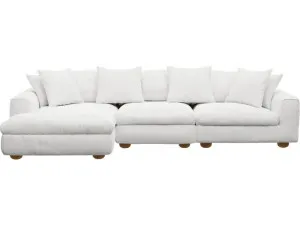 Tully Noa Fog Chaise Sofa Left Facing - 3 Seater by James Lane, a Sofas for sale on Style Sourcebook