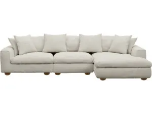 Tully Toorak Pearl Chaise Sofa Right Facing - 3 Seater by James Lane, a Sofas for sale on Style Sourcebook